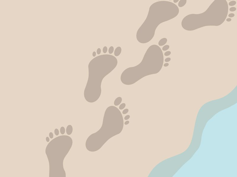 Foot in Snow Drawing