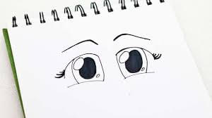 Cartoon Eyes Drawing