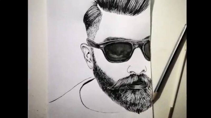 Man with a Beard Drawing