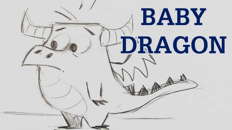 Baby Dragon Drawing