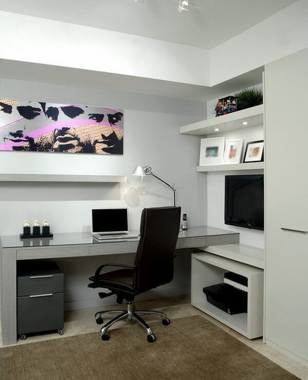 Uplifting home office modern #homeoffice #office #design #homedecor #homework #work