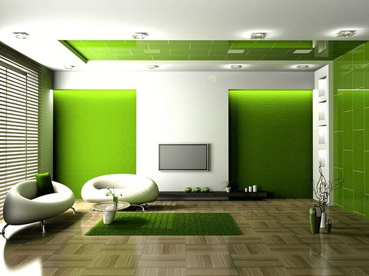Green living room color ideas