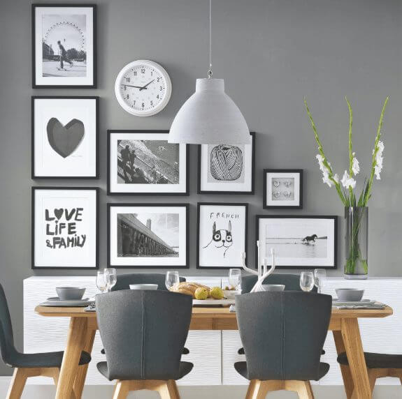 Grey Dinning Room Paint Color Ideas 1