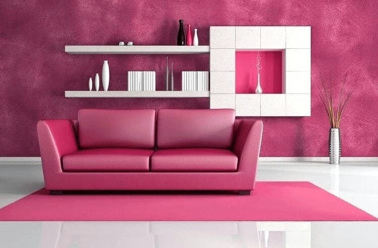 Pink living Room Color Ideas