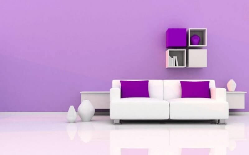 Purple Living Room Color