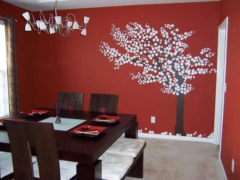 Red Dinning Room Paint Color Ideas