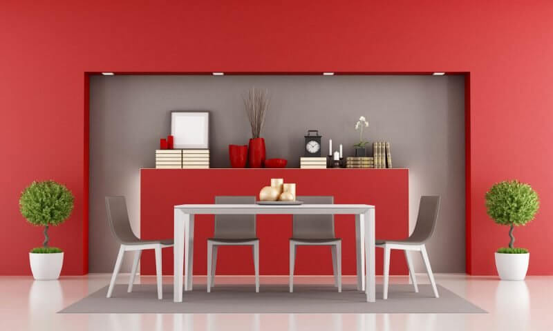 Red Dinning Room Paint Color Ideas