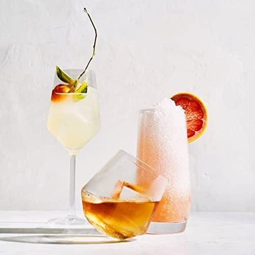 4. Set of 8 Clear Drinking Glasses and Goblet Cups