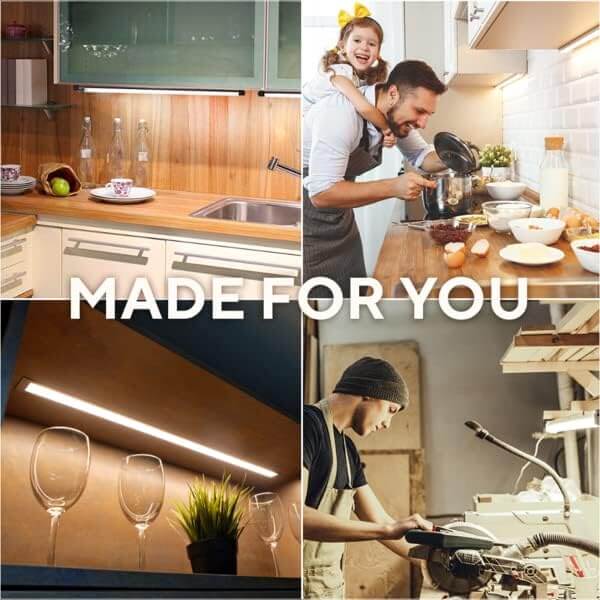 5. phonar 2-Pack 24 inch Under Cabinet Lighting for Kitchen Cupboards