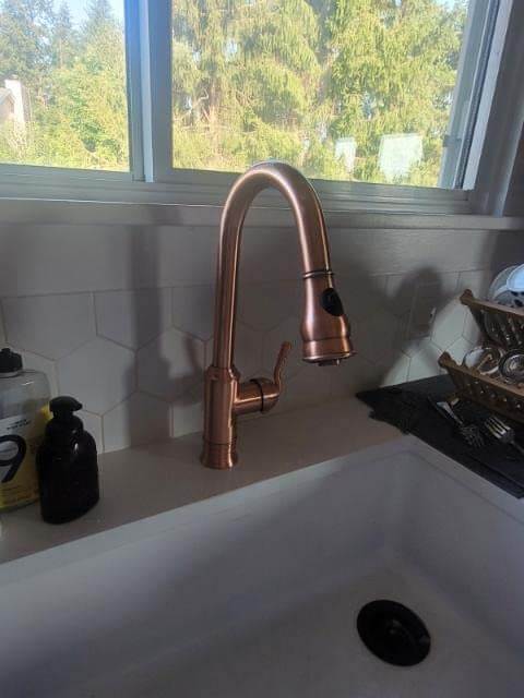 3. Akicon, Solid Brass Kitchen Sink Faucet