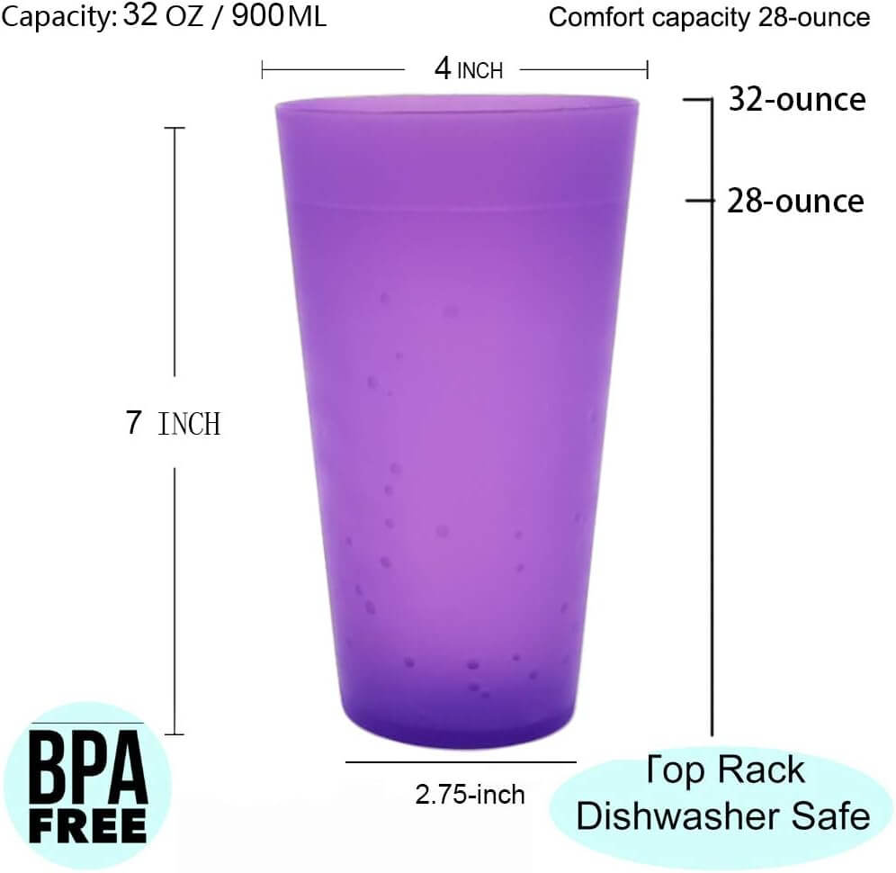 7. KX-WARE 32 ounce Plastic Tumbler/Large Drinking Glass 7. KX-WARE 32 ounce Plastic Tumbler/Large Drinking Glass
