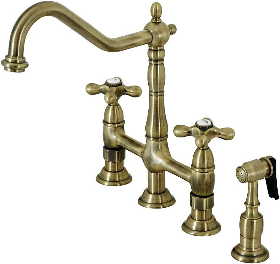 ✅ 7 Antique Brass Kitchen Faucet