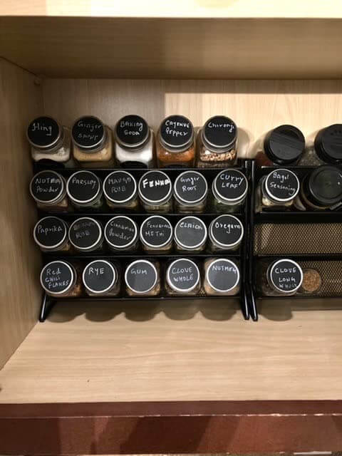 6. 2 Pack Organizer for Cabinets, Wall Mounted for Spice Jars