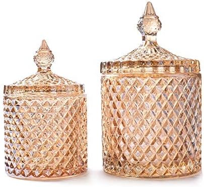 2. Decorative Candy Jar (Amber, 16 oz)