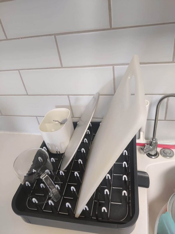 2. Joseph Joseph Stainless Steel Double Section Dish Rack