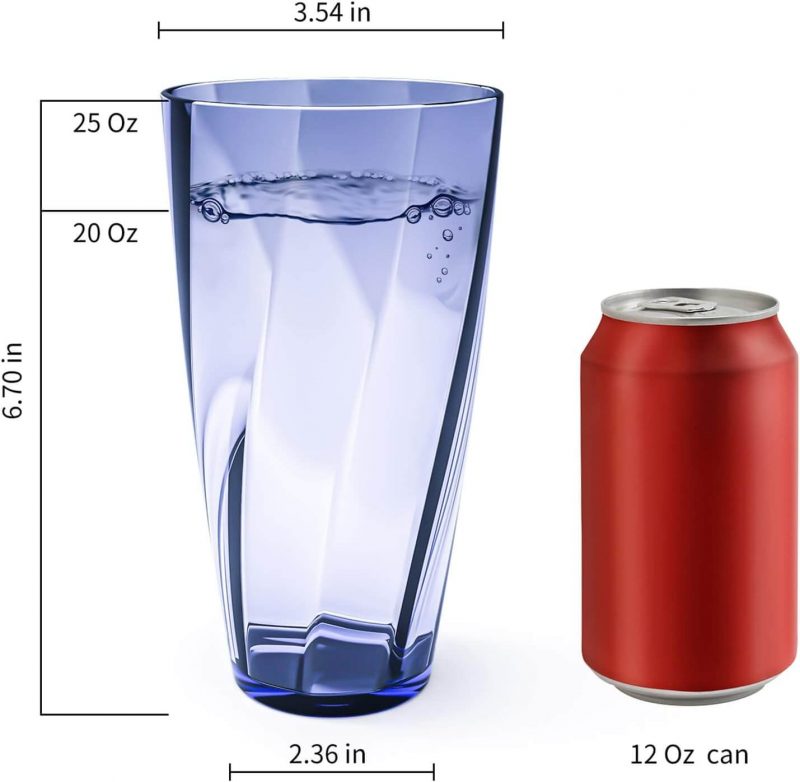 5. Plastic Tumbler Highball Drinking Glasses, Large Water Tumbler Set 5. Plastic Tumbler Highball Drinking Glasses, Large Water Tumbler Set