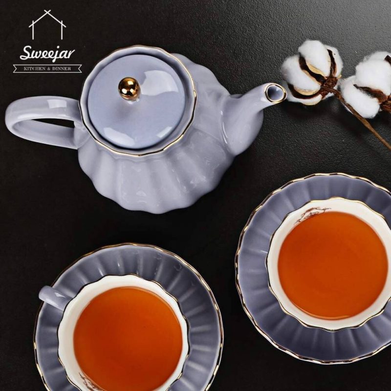 1. Sweejar Royal Teapot, Ceramic Tea Pot