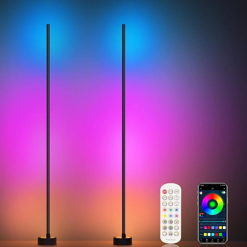 5. 2 Pack Smart LED Corner Lights Work with App/Remote/Button Control 5. 2 Pack Smart LED Corner Lights Work with App/Remote/Button Control