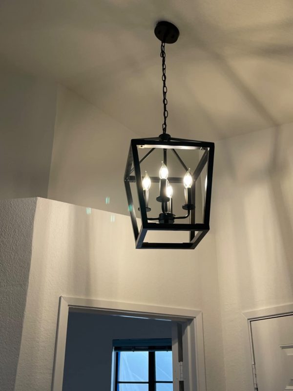 3. Farmhouse Chandelier Light Fixture for Dining Room