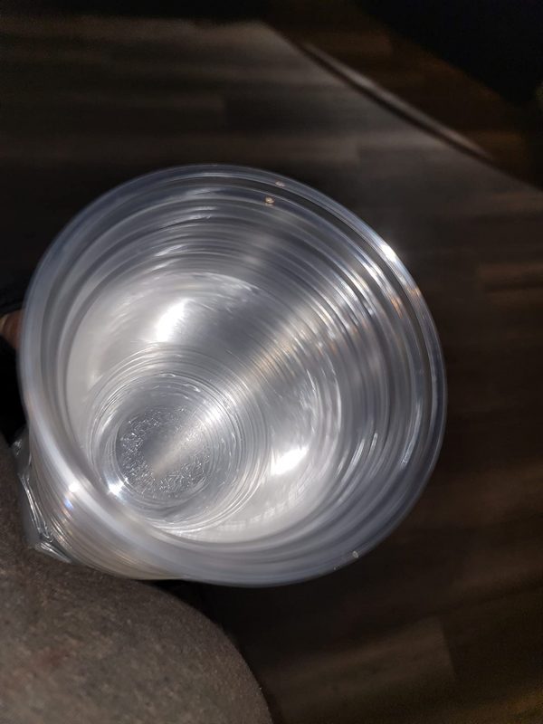 4. 20 ounce Clear Plastic Cups To Go Cups for Iced Coffee, Party Drinks, Bubble Tea, Cold Drinks