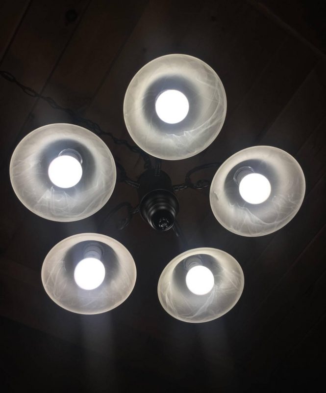 5. Design House 514455 Millbridge 5 Pendant Lights, Oil Rubbed Bronze