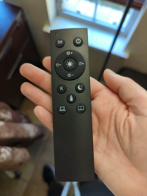 2. PESRAE Floor Lamp, Remote Control with Temperature 2. PESRAE Floor Lamp, Remote Control with Temperature