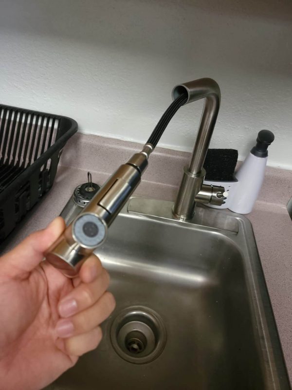 1. FORIOUS Kitchen Faucet with Pull Out Sprayer