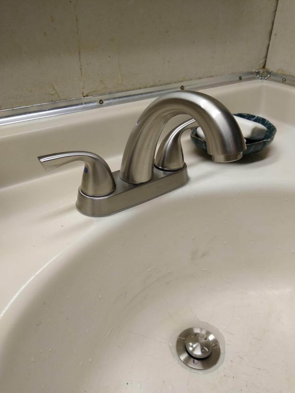 4. PARLOS 2-Handle Bathroom Sink Faucet