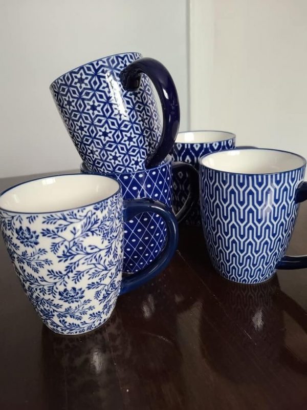 1. Selamica 16 ounce Porcelain Coffee Mugs Set of 6