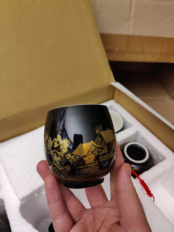 4. Dujust Beautiful Japanese Asian, Porcelain Tea Set