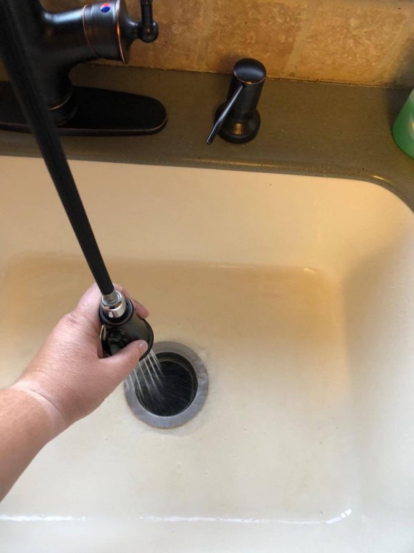 2. APPASO Pull-out Kitchen Faucet with Sprayer, Single Handle