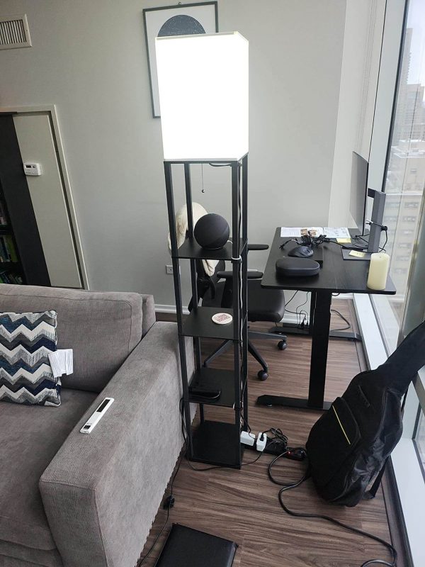 3. Modern 4 Tier Shelf Floor Lamp with 3CCT LED Bulbs 3. Modern 4 Tier Shelf Floor Lamp with 3CCT LED Bulbs