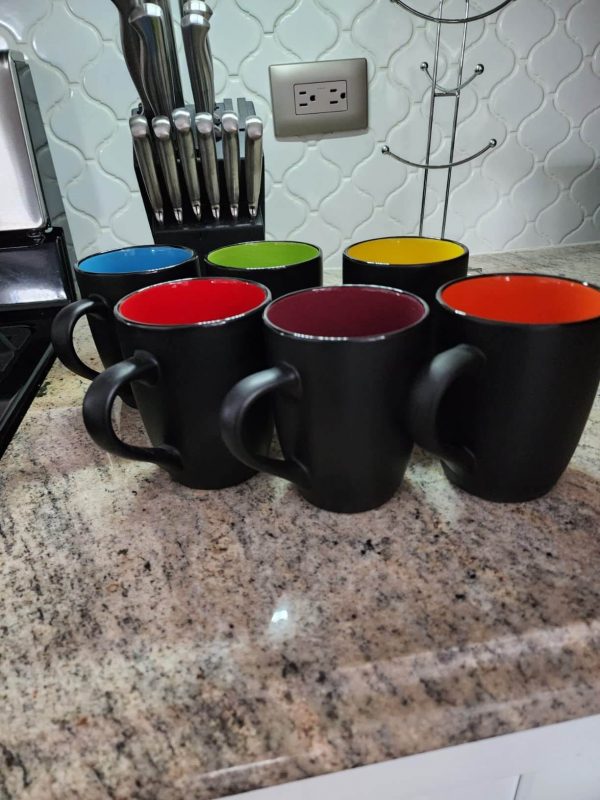 4. DeeCoo 6 Pack Large Coffee Mug Set 16 OunceJuice, Cocoa