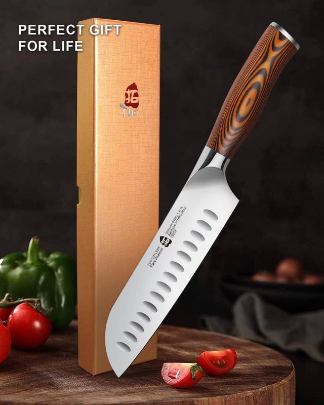 TUO Santoku Knife - 7 inch Kitchen Knife Japanese Chef's Knife