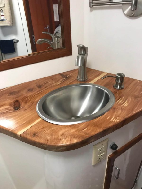 6. RecPro RV 10" x 13" Stainless Steel Oval Sink | Single RV Kitchen Sink