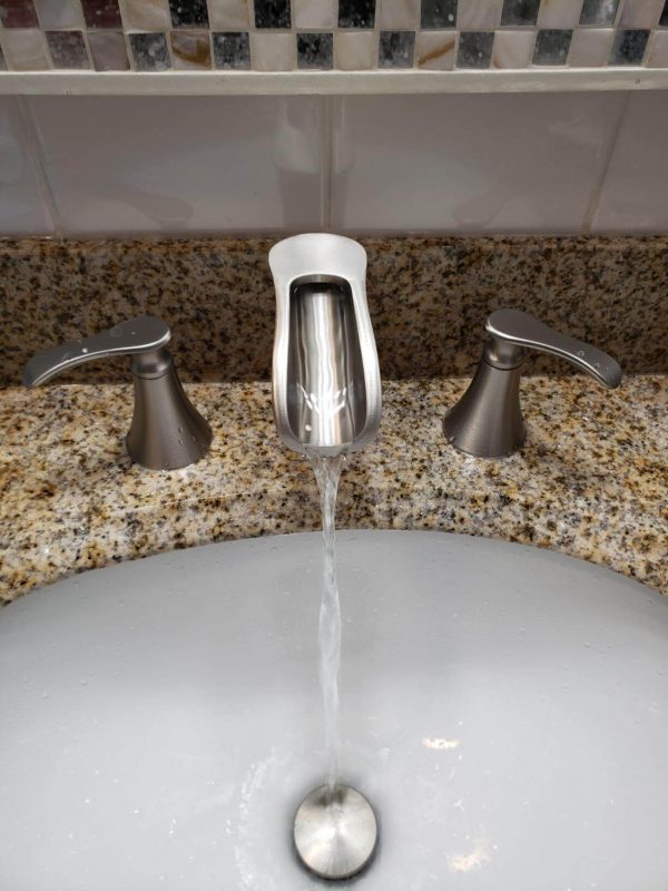 5. Pfister Jaida Bathroom Sink Faucet, 8 Inch Wide