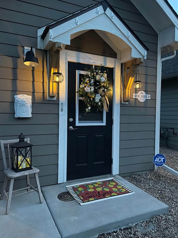 6. Solar Powered Tree Lantern Decorative Outdoor Lights