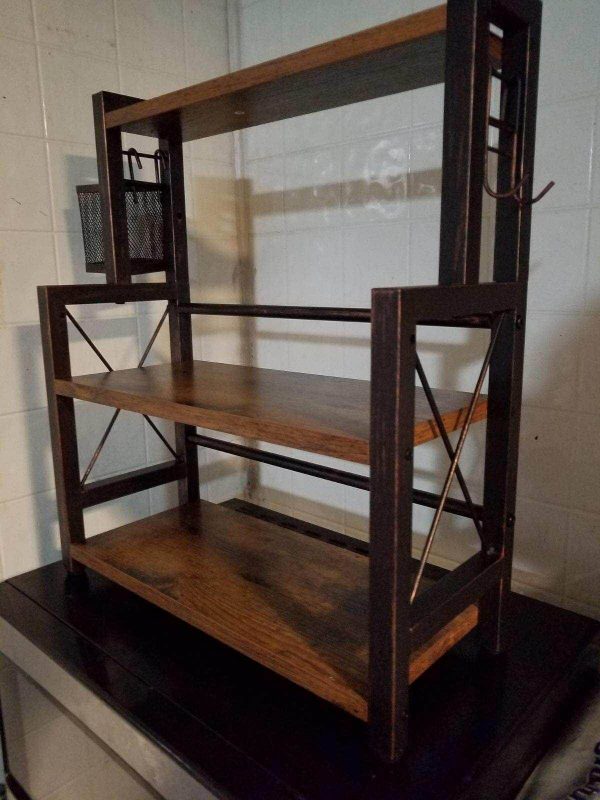 3. Rolanstar Spice Rack Organizer with Wire Basket, 3 Tiers