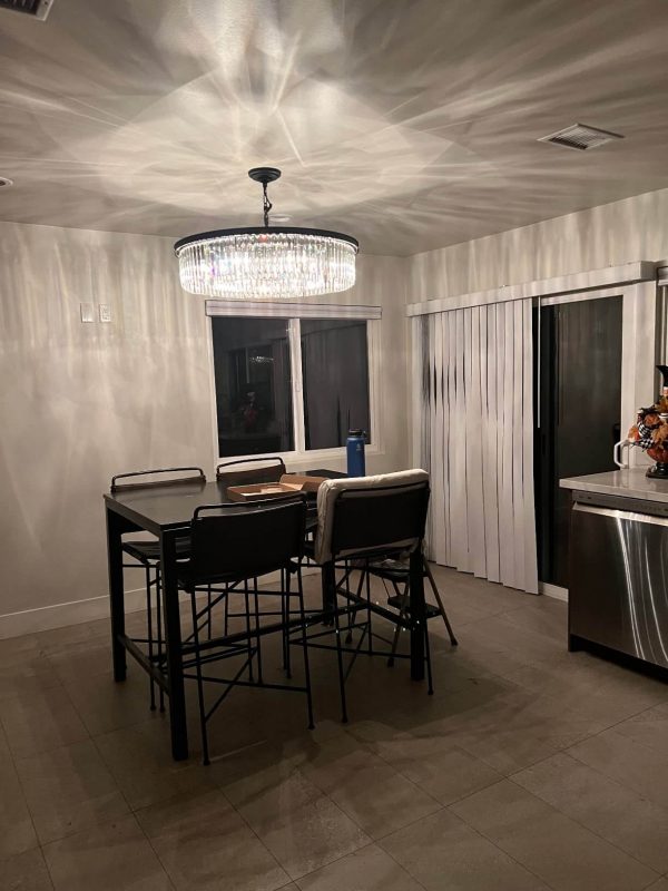 1. MEELIGHTING Modern Contemporary Crystal Chandelier Lamp