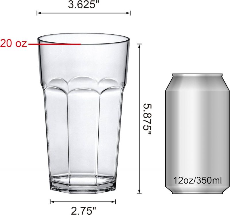 6. Reusable, Stackable, BPA Free Clear Plastic Cups 6. Reusable, Stackable, BPA Free Clear Plastic Cups