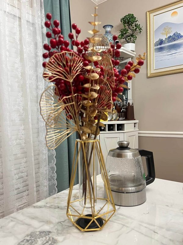 3. Grensuk Gold Vase for Home Decoration, Flower Vase for Decoration
