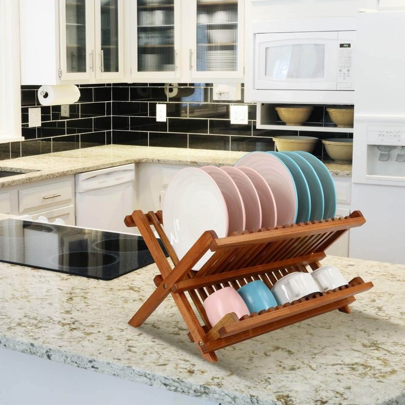 ✅ 5 Wooden Dish Drying Rack [ Simple, Small, And Unique ]