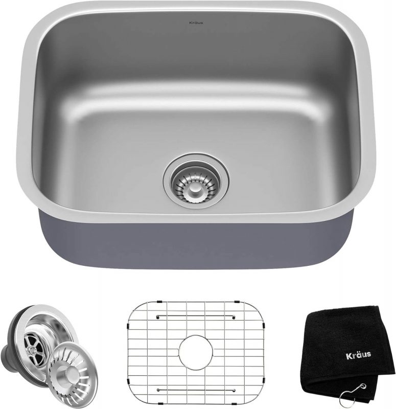 5. Undermount Single Bowl 16 gauge Stainless Steel Kitchen Sink