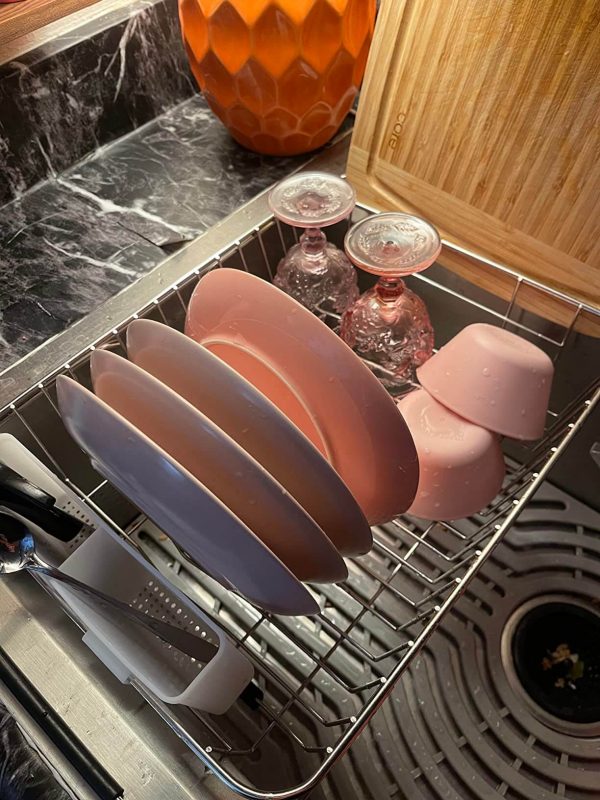 5. SANNO Expandable Dish Drying Rack