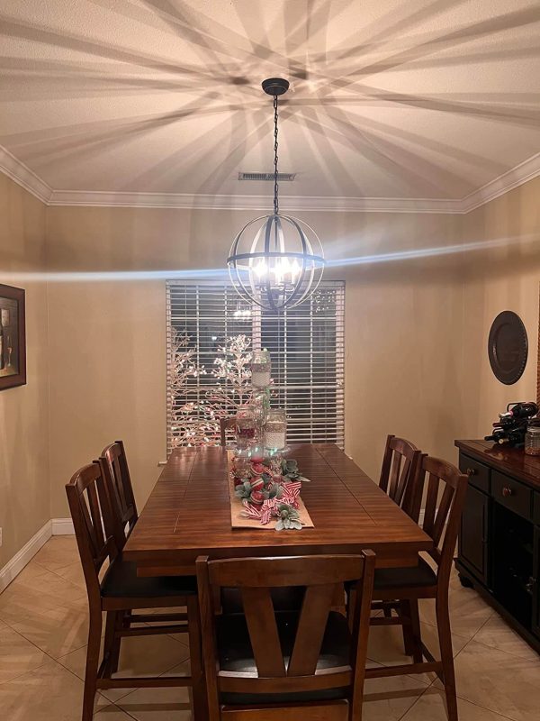 4. Metal Swag Pendant Lights for Kitchen, Dining Room