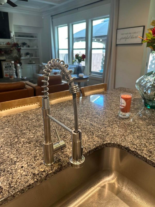 2. OWOFAN Kitchen Faucet with Pull Down Sprayer Brushed Nickel