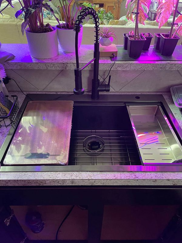 33 In Drop In Kitchen Sink Workstation