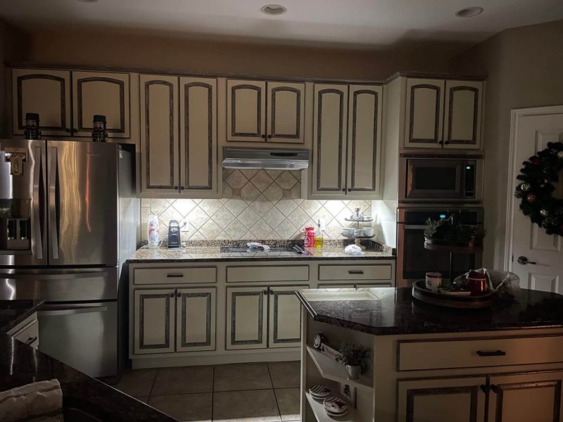 2. TIGER 2 Pack Under Cabinet Lights, 1500mAh Rechargeable 40 White Lighting LEDs, Indoor Wireless Motion Sensor Lights,