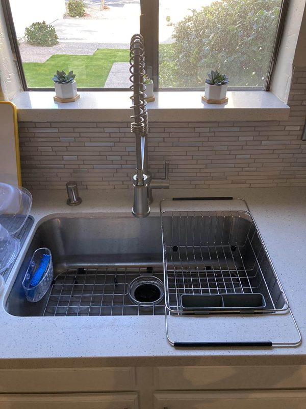 SANNO Large Expandable Dish Drying Rack
