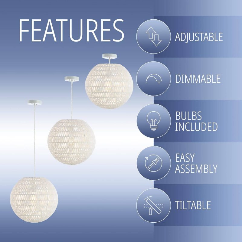 6. Minimalist Modern Contemporary Transitional Bohemian Modern Dimmable